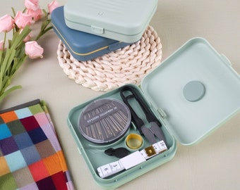 Magnetic Sewing Kit, Magnetic Sewing Case, Emergency Sewing Kit, Sewing Supplies, Gifts for Her, Gifts for Mom, Gifts for Travelers