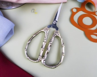 Bamboo Embroidery Scissors, Vintage Style Scissors, Mini Scissors, Quilting Scissors, Sewing Tools, Craft Scissors, Gift for Quilters