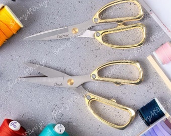 Customized Engraving Scissors, Personalized Name Scissors, Craft Scissors, Tailoring Scissors, Quilting Scissors, Personalized Gifts