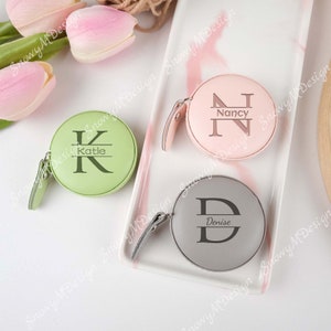 Personalisierte Leder Maßband, Maßband mit Lederbezug, Tragbares Maßband, Nähen, Stricken, Häkeln, Geschenk für Sie