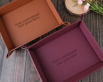 Customized Messages, Customized Leather Goods, Personalized Gifts, Customized Leather Storage Boxes, Customized Gifts for Him, Gifts for Her