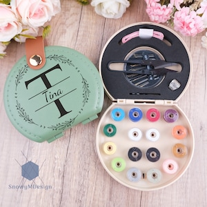 Kit de costura portátil personalizado, kit de costura de emergencia, regalo personalizado, regalo para principiantes, regalo para ella, regalo para mamá, regalo para viajera.