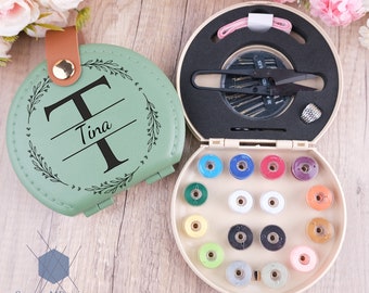 Personalised Portable Sewing Set, Emergency Sewing Kit, Personalised Gift, Sewers Starter Gift, Gift for Her, Gift for Mom,Gift for Traveler