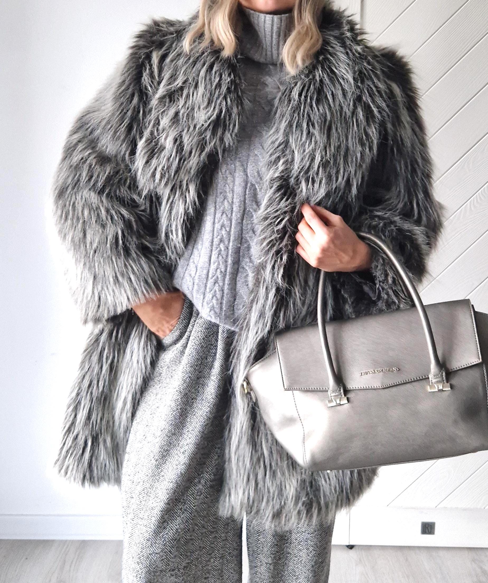Unisex fur coat - Etsy Polska