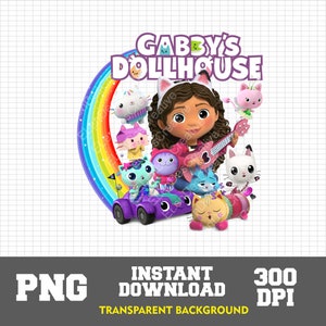Gabbys Dollhouse PNG, Gabbys Birthday Invitation, Gabbys Svg Bundle, Gabbys House Png, Gabbys Transparent, Gabbys Clipart, Gabbys 3D Digital