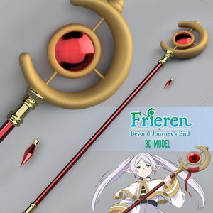 FRIEREN STAFF 3D Model Frieren: Beyond journay&#39;s end - Cosplay