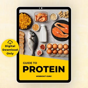 Guide to Protein eBook / Protein Food List/ High Protein Recipes / Healthy Eating / Nutrition ebook / Healthy Meal Plan / Protein Food Chart