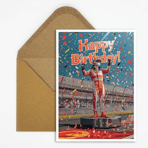 Formel 1 Geburtstagskarte , Happy Birthday Formel 1 Geburtstagskarte, Geschenk Karte, Postkarte Sport, Karte Happy Birthday, Sport Formel 1