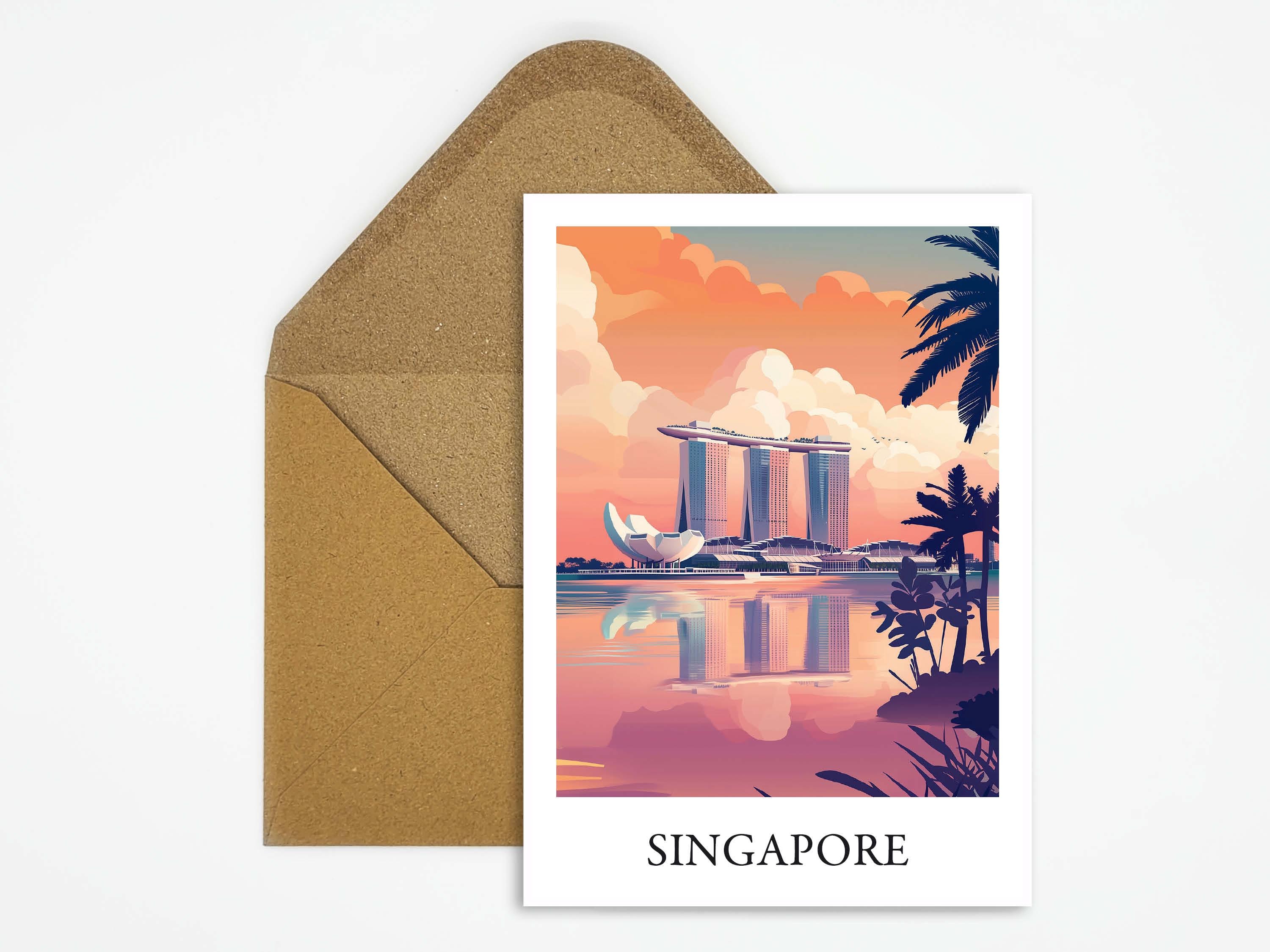 人気が高い Singapore Postcard Etsy - その他