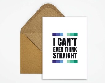 LGBTQ postcard, LGBTQ pride card with slogan, pride card for the LGBTQ community, queer card as a gift, postcard for gays