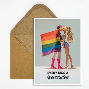 LGBTQ Postkarte, Karte Queer, Lesbische Postkarte, Bisexuell, Gay Karte, Geschenk für Sie,  Geschenk für ihn, Queer Postkarte, Pride Karte