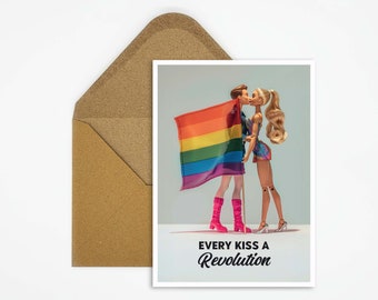 LGBTQ Postcard, Queer Card, Lesbian Postcard, Bisexual, Gay Card, Gift for Her, Gift for Him, Queer Postcard, Pride Card