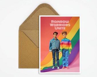 LGBTQ Postcard, Queer Card, Gay Postcard, Bisexual, Gift for Her, Gift for Him, Pride Card, Gay Pride, Lesbian Pride, Diversity