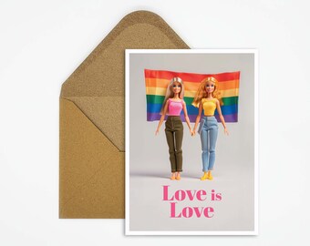 LGBTQ Postcard, Diversity, Card Queer, Lesbian Postcard, Bisexual, Gift for Her, Gift for Friend, Pride Postcard