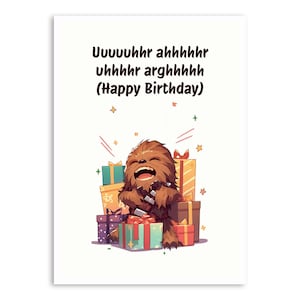 Biglietto d'auguri, cartolina di fantascienza, biglietto divertente, biglietto regalo, frase divertente, illustrazione, biglietto cartone animato, biglietto spazio