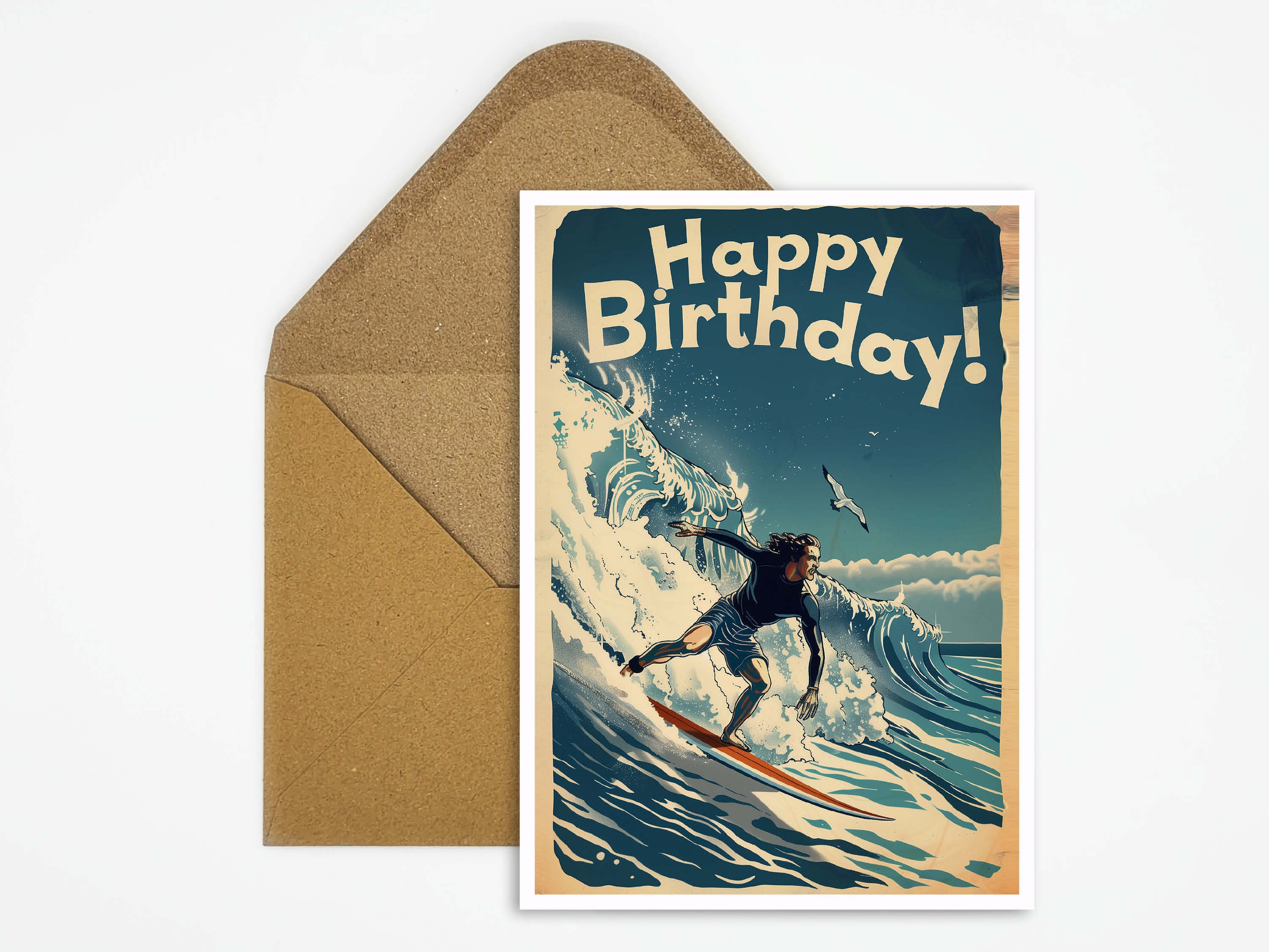 Hawaiianisches Strand-Surfbrett Happy Birthday Banner Fotografie Sommer Pool Themed Surf Dekor für Menschen Geburtstag Party Banner Dekorationen Supplies