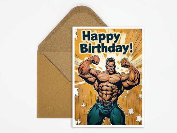 Biglietto di auguri per la palestra, regali per la palestra, biglietto di auguri per la palestra per lui e per lei, biglietto di auguri, biglietto di auguri divertente per la palestra, compleanno