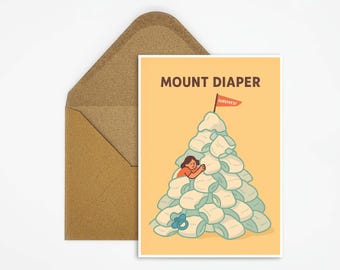 Divertente cartolina di nascita, divertente biglietto di congratulazioni per neonati, biglietto originale per neonati per maschietti e femminucce, regalo per baby shower per i genitori