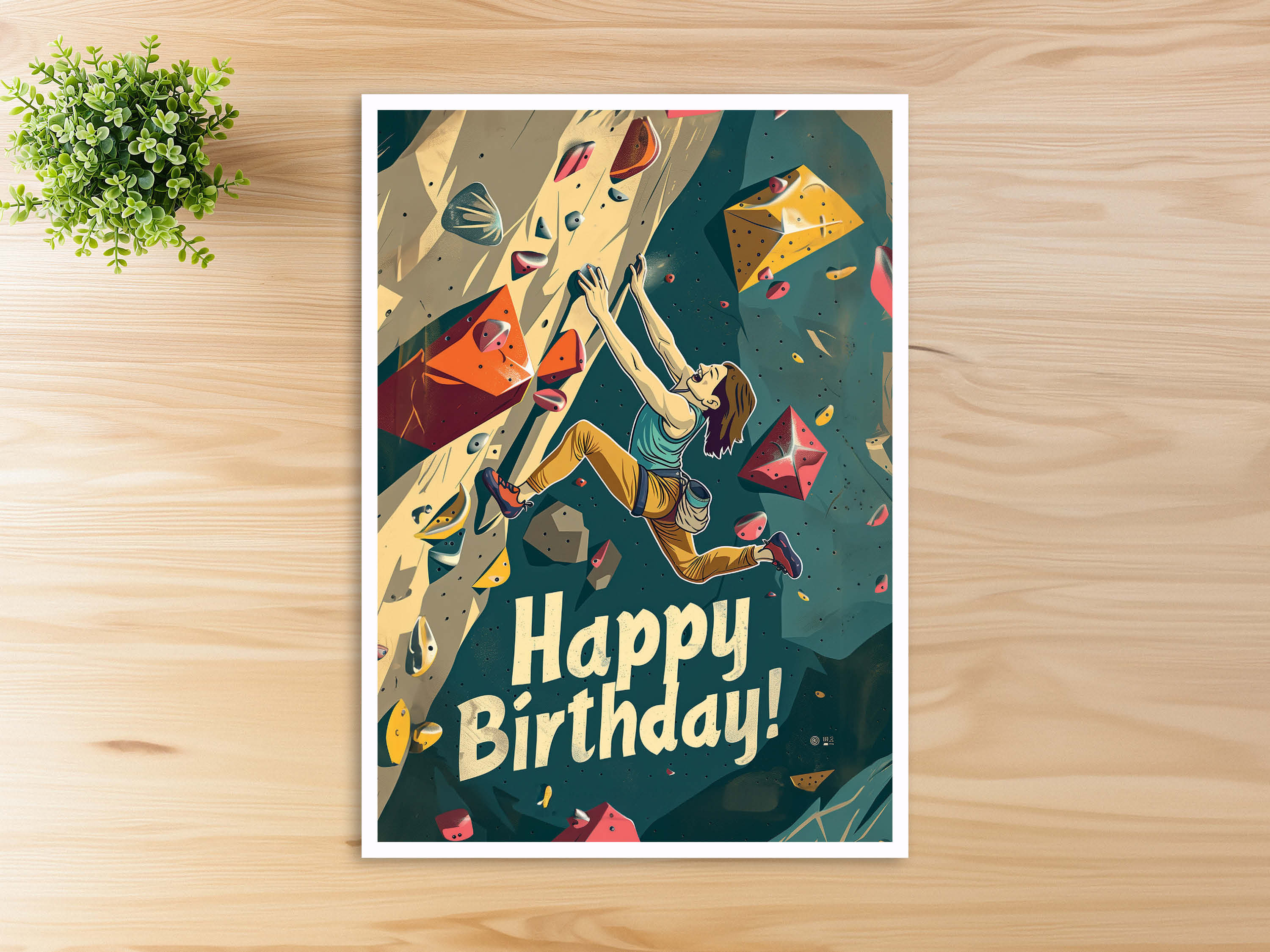 12 Inviti Compleanno Bambini Tema Arrampicata, Formato A6 Con Vernice UV, Fatti In Germania