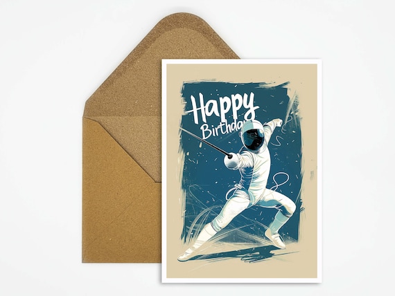 237 Biglietto di auguri di buon compleanno a tema cricket, giocatore di cricket, battitore sportivo. Può essere personalizzato. - Italia