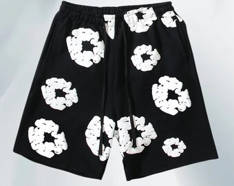 3D Bubble Print Y2k Streetwear Shorts | Streetwear Shorts | Bubble Print Hip Hop | SHOPBOP Unisex Shorts | Hip Hop Shorts | Comfort Shorts