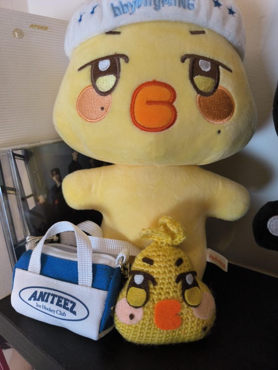 Aniteez Style Ateez Bbyongming Mingi Amigurumi Plush Keychain