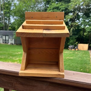 Dove or Robin Nesting Shelf - Cedar Wood