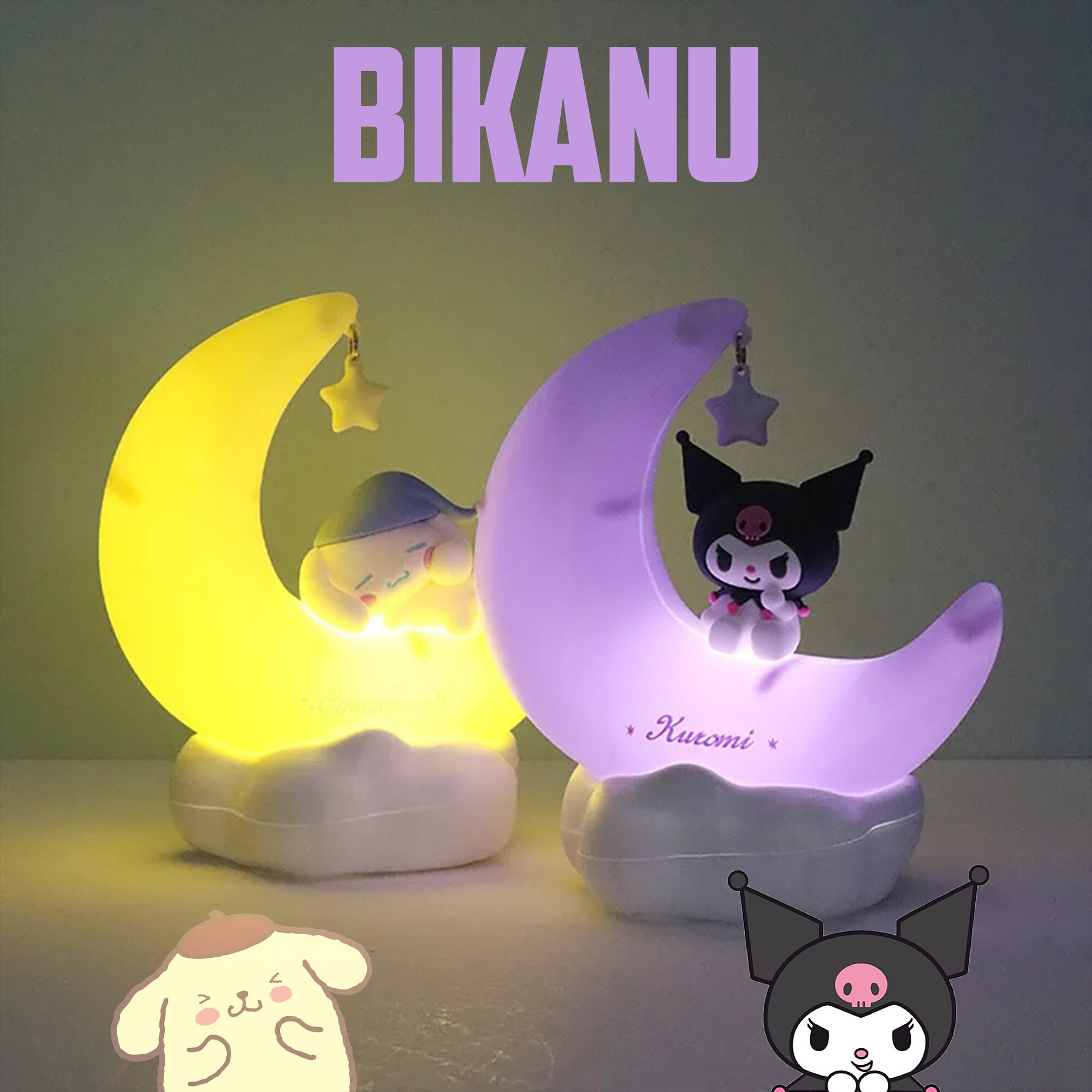 Kuromi My Melody Bedroom Night Light, Girls Nightlight, Sanrio Gift ...