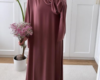 Abaya Rüya en soie Médina de taille standard pour femme