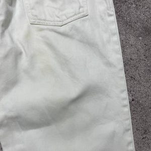 Vintage Yves Saint Laurent White Jeans Size XL Made in Italy Cotton Pants 52 image 8