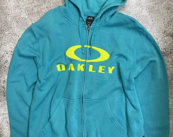 Vintage 1990s Oakley Graphic Hoodie / 90s Hoodie / Vintage Sweater