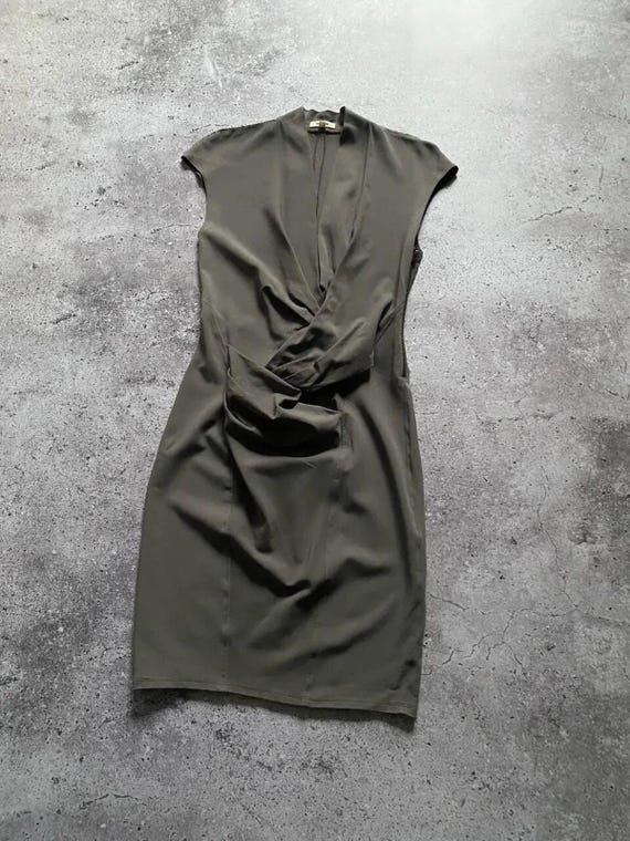 slim fit dress slacks HELMUT LANG Wool Mini Dress main image 0