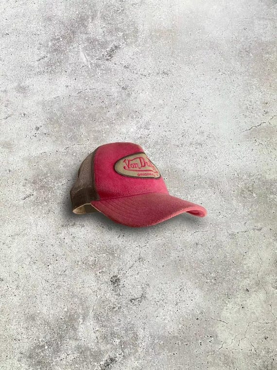 Vintage Crazy Y2K Von Dutch Pink Embroidered Logo Hat Cap - Etsy