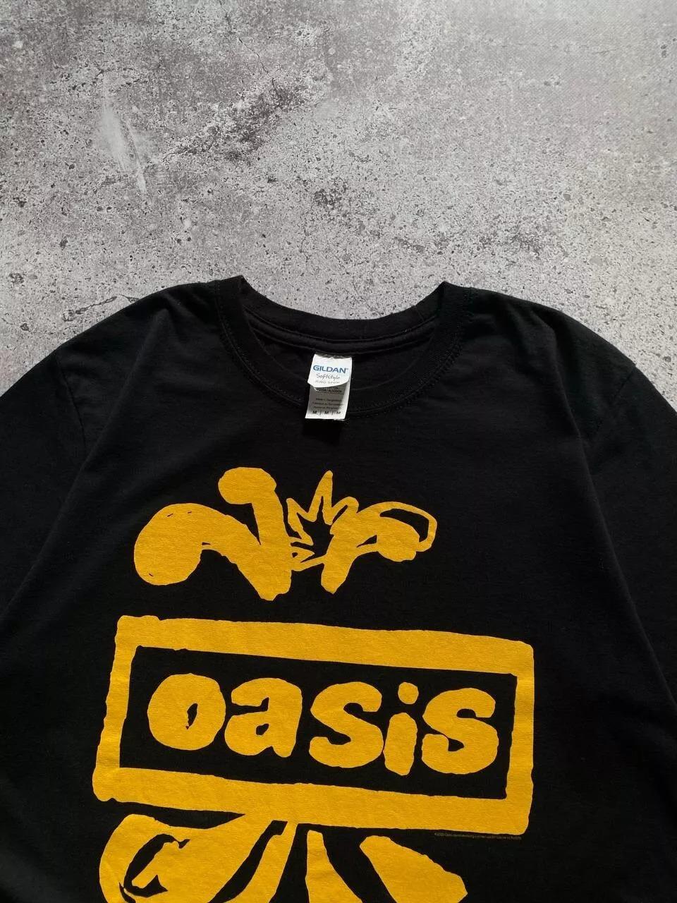 希少カラー 90s OASIS BOX LOGO tシャツ 1994年 Vintage Oasis Drawn