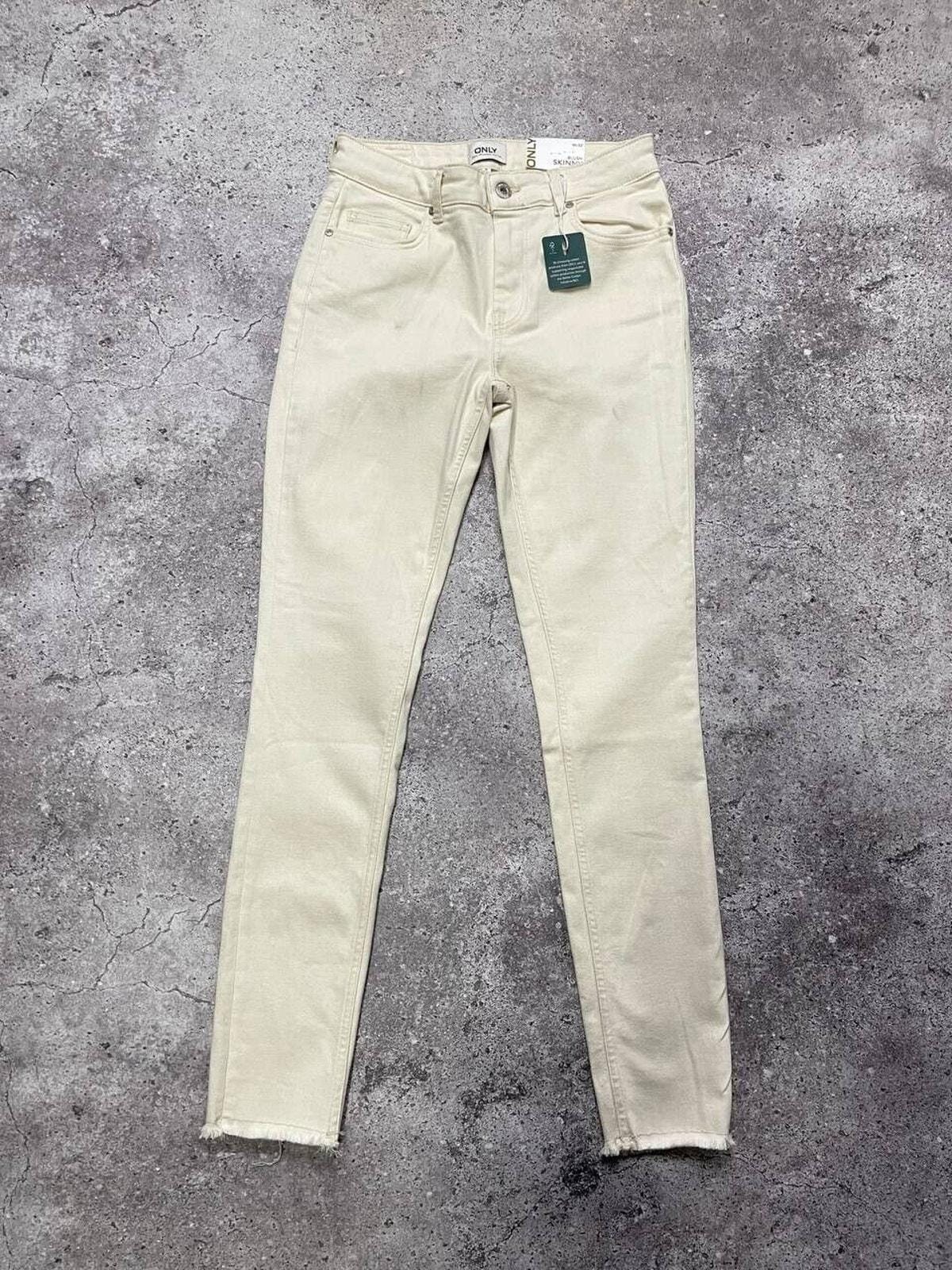 デニム/ジーンズ OFF-WHITE - Skinny Jeans Vintage Wash 30 Vintage ONLY Blush Skinny Jeans Off-white Frayed Hem Mid Waist