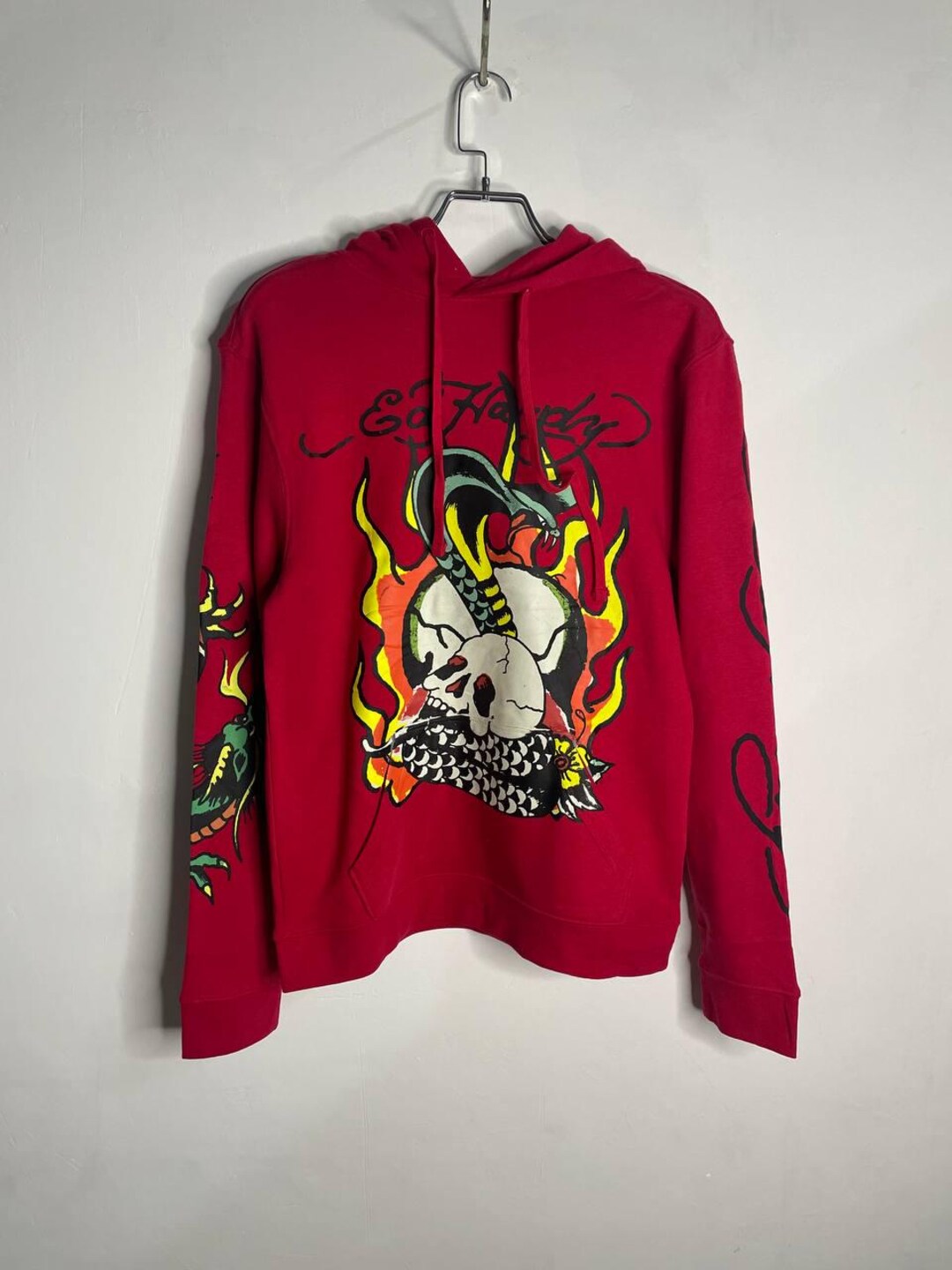 ヴィンテージ エド ハーディー パーカー ラブ キル スローリー スカル