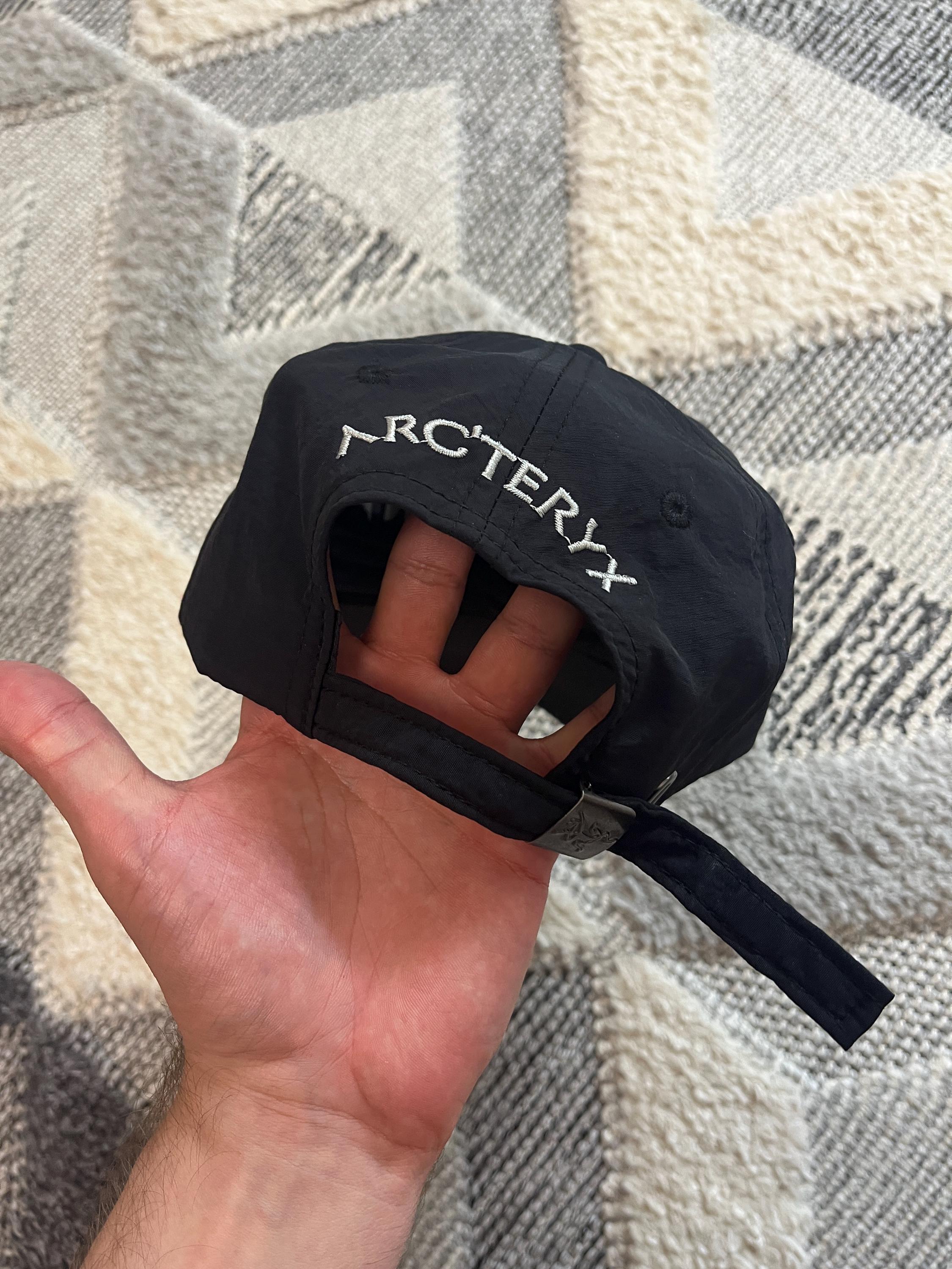 Vintage Arc'teryx Black Baseball Cap, Embroidered Skeleton Logo
