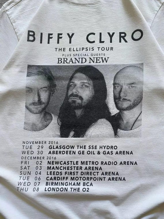 Vintage Biffy Clyro the Ellipsis Tour Rock Band T Shirt - Etsy