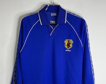 Vintage ASICS Japan National Team Sweatshirt Size S Blue Pullover