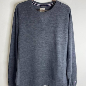 Vintage Champion Gray Essential Sweatshirt XL Raglan Sleeve Pullover USA