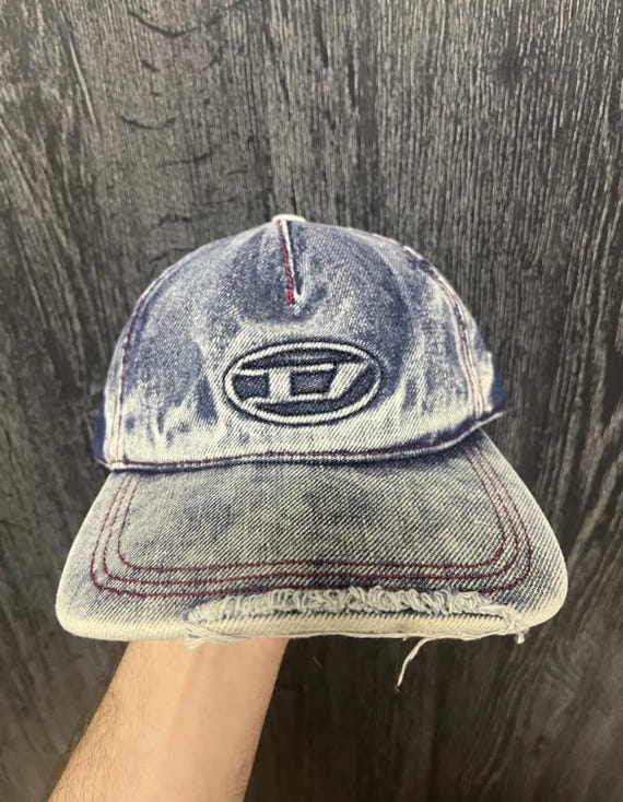 Vintage Diesel Faded Distressed Denim Cap - Etsy Canada