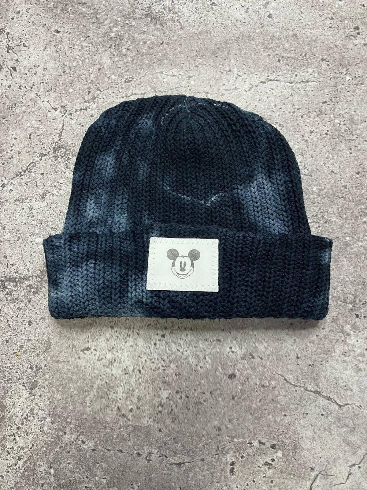 Vintage Disney Mickey Mouse Knit Beanie Blue Love Your Melon 
