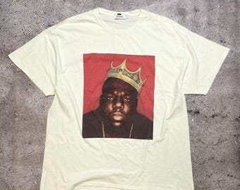 Vintage Notorious B.I.G. Rap T-Shirt - Biggie Smalls Graphic Tee - Hip Hop 90s Streetwear Gift for Music Lovers