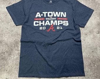 Camiseta vintage de los Atlanta Braves A-Town Champs MLB - Talla M
