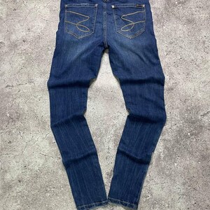 Vintage Seven7 Skinny Jeans Dark Wash Distressed Size 4 S Women’s image 9