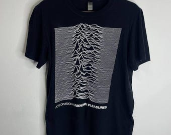 T-shirt Donna Joy Division Unknown Pleasures – Maglia In Cotone Aderente, Nera, Taglia S