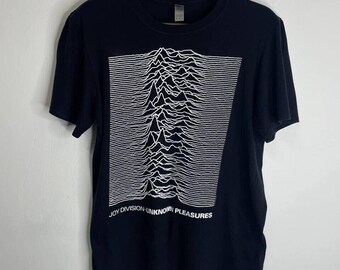 T-shirt Donna Joy Division Unknown Pleasures – Maglia In Cotone Aderente, Nera, Taglia S