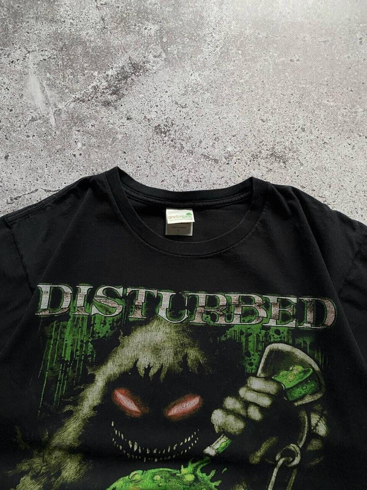 ヴィンテージ ディスターブド Tシャツ ブラック グラフィック アナザー 