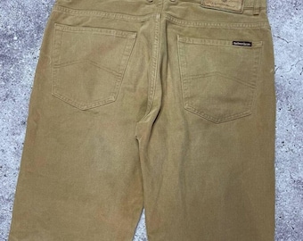 Vintage Marlboro Classics Brown Cotton Pants 36x34 Casual Workwear