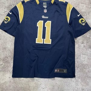 Vintage Nike NFL St. Louis Rams #11 Jersey XXL Navy Blue Gold On-Field Players